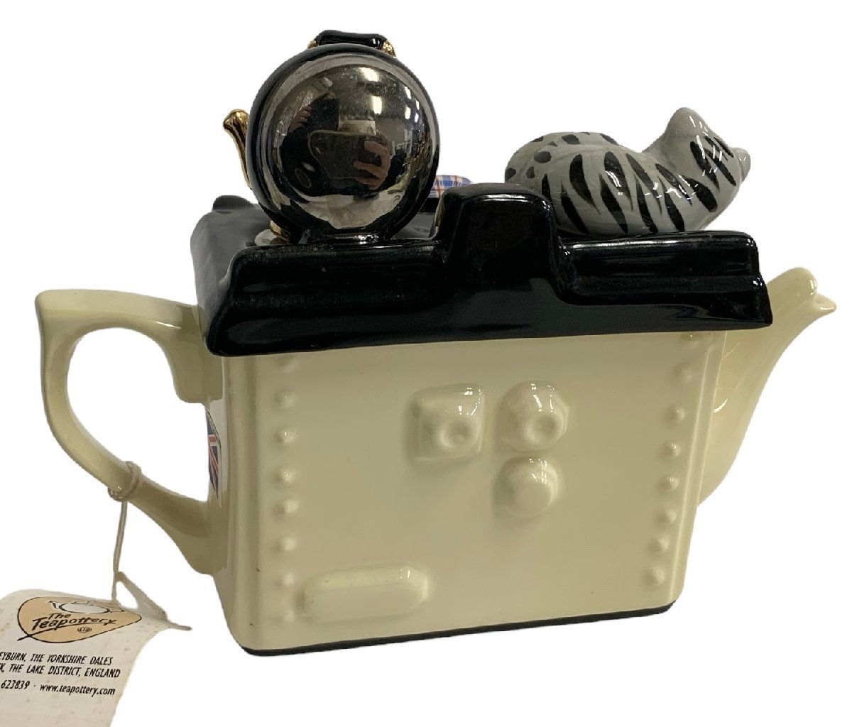 Teapottery ティーポッタリー オーブン デザイン ティーポット 猫 TEA 茶器 インテリア 洋食器_画像3