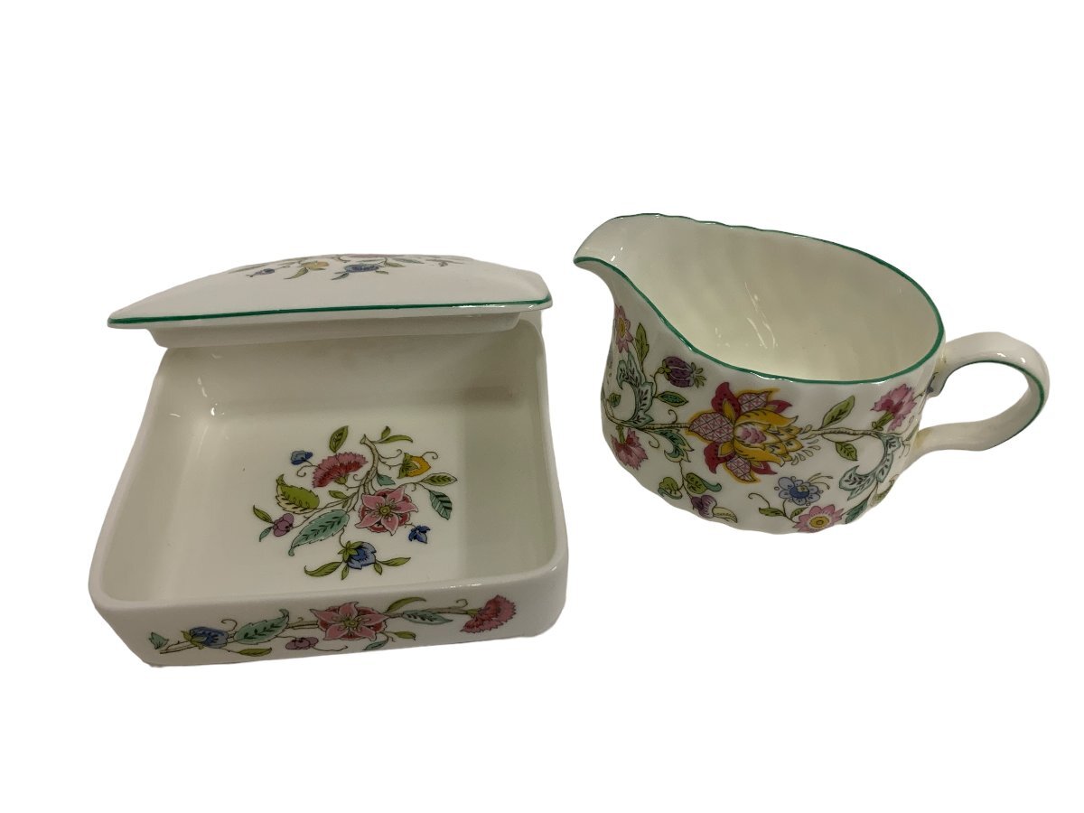 MINTON ミントン HADDON HALL ハドンホール 食器セット カップ&ソーサー 大皿 深皿 小皿 ボウル ミルクポット 小物入れ_画像4