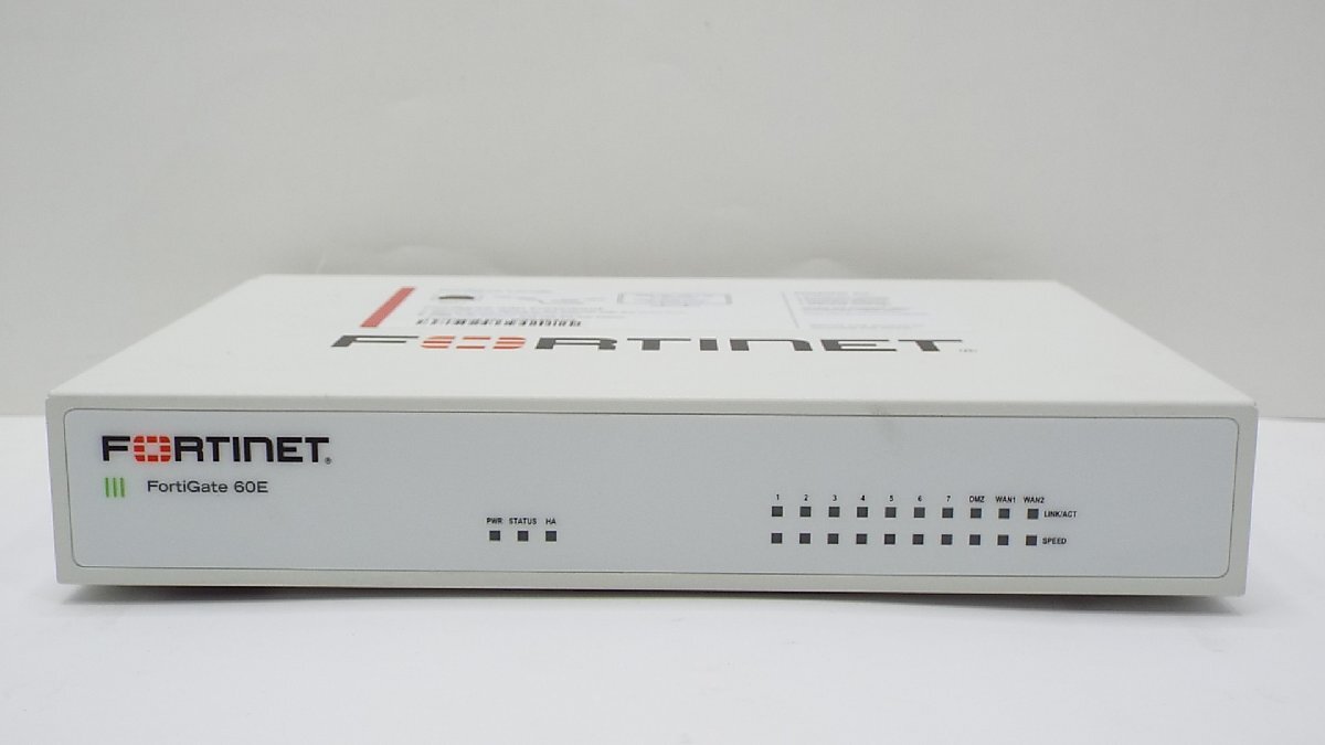 【u1364】FORTINET フォーティネット FortiGate 60E ACアダプターなし 動作未確認 ジャンク品 栃木発着払い_画像1