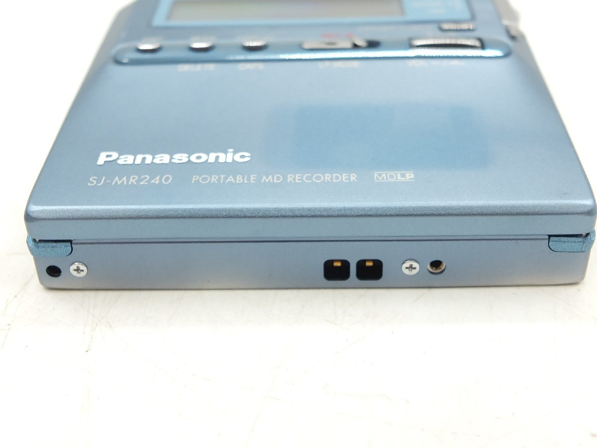 【z26330】Panasonic パナソニック SJ-MR240 ポータブルMDレコーダー 動作品 送料全国一律300円_画像4