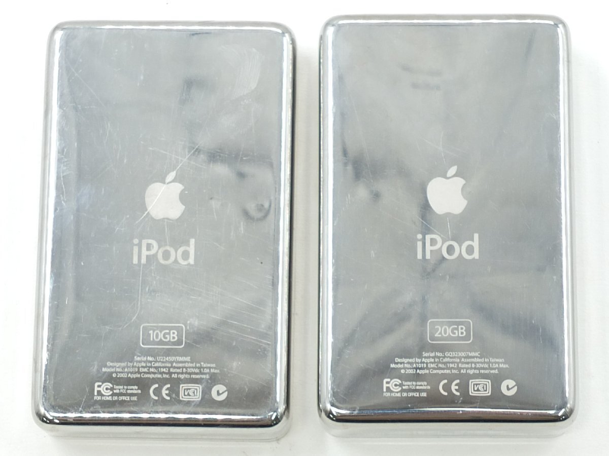 【z26579】Apple iPod classic A1019 20GB 2台 まとめ 格安スタート_画像2
