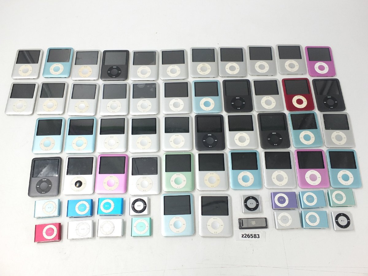 【z26583】Apple iPod classic A1236 44台・Apple iPod shuffle A1204 16台 まとめ 格安スタート_画像1