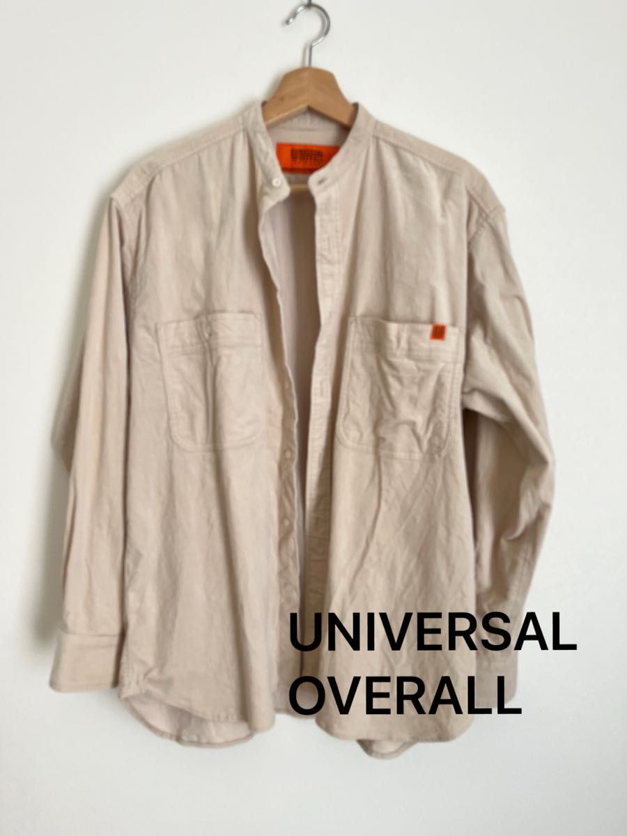 UNIVERSAL OVERALL別注［ユニバーサルオーバーオール］UNIVERSALOVERALL バンドカラー シャツ　