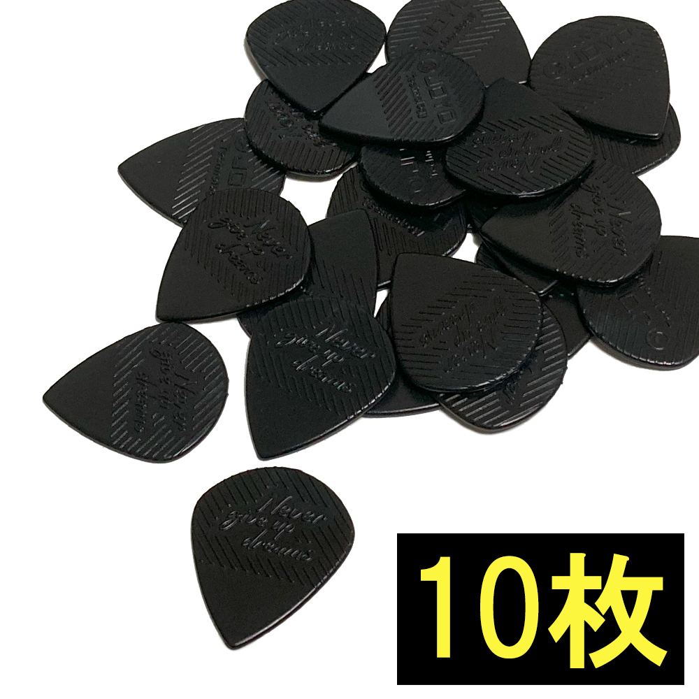  guitar pick Jazz 3 type 10 sheets black Teardrop JazzⅢ III