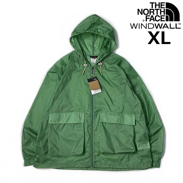 1円～!売切!【正規新品】THE NORTH FACE◆HERITAGE WIND JACKET フルジップ ウィンド パーカー US限定 ナイロン 防風 撥水(XL)緑 180915-5_画像1