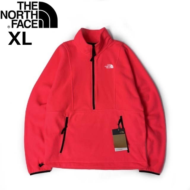 1円～!売切!【正規新品】THE NORTH FACE◆ATTITUDE 1/4ZIP フリース アティテュード US限定 日本未発売 軽量(XL)赤 ピンク 181024-50_画像3