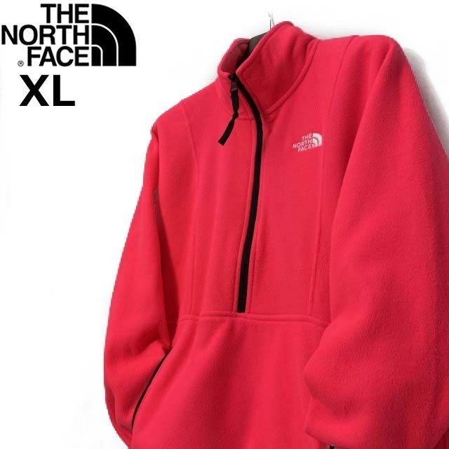 1円～!売切!【正規新品】THE NORTH FACE◆ATTITUDE 1/4ZIP フリース アティテュード US限定 日本未発売 軽量(XL)赤 ピンク 181024-50_画像2