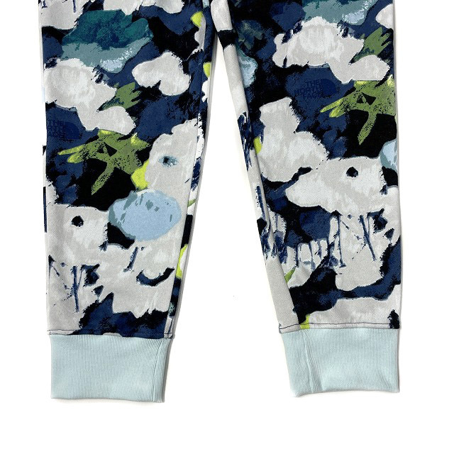 1円～!売切!【正規新品】THE NORTH FACE◆ALL OVER PRINT JOGGER ジョガーパンツ US限定 フローラル 裏起毛(L)紺 総柄 190110-35_画像7