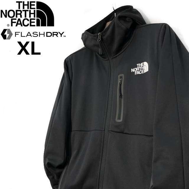 1円～!売切!【正規新品】THE NORTH FACE◆PIONEER PEAK FULLZIP HOODIE トラックジャケット パーカー US限定 速乾 裏起毛(XL)黒 180915-45_画像2