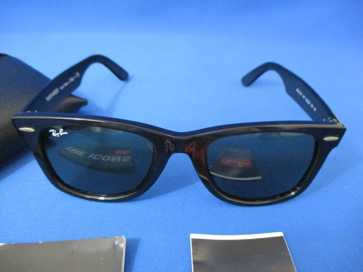 Ray-Ban レイバン WAYFARER サングラス RB-2140-F 901 52□22 150 3N ケース付き【3527】_画像2