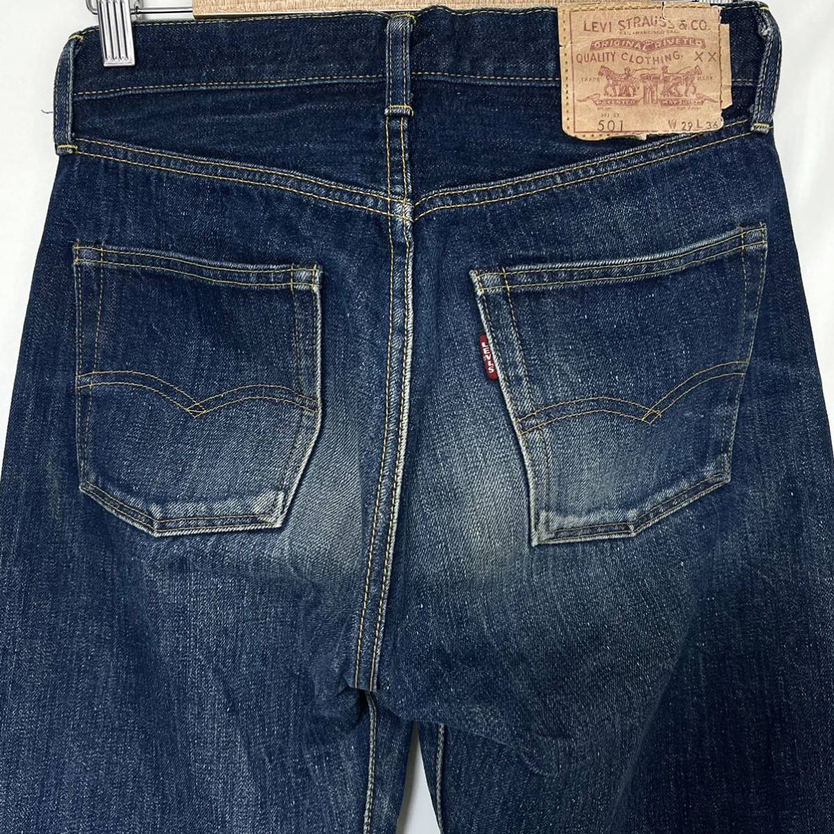 LEVI'S リーバイス 501XX ダブルネーム 1966年モデル ヴィンテージ 66501 赤耳 復刻 デニムパンツ BigE ジーンズ 501 W29 L36