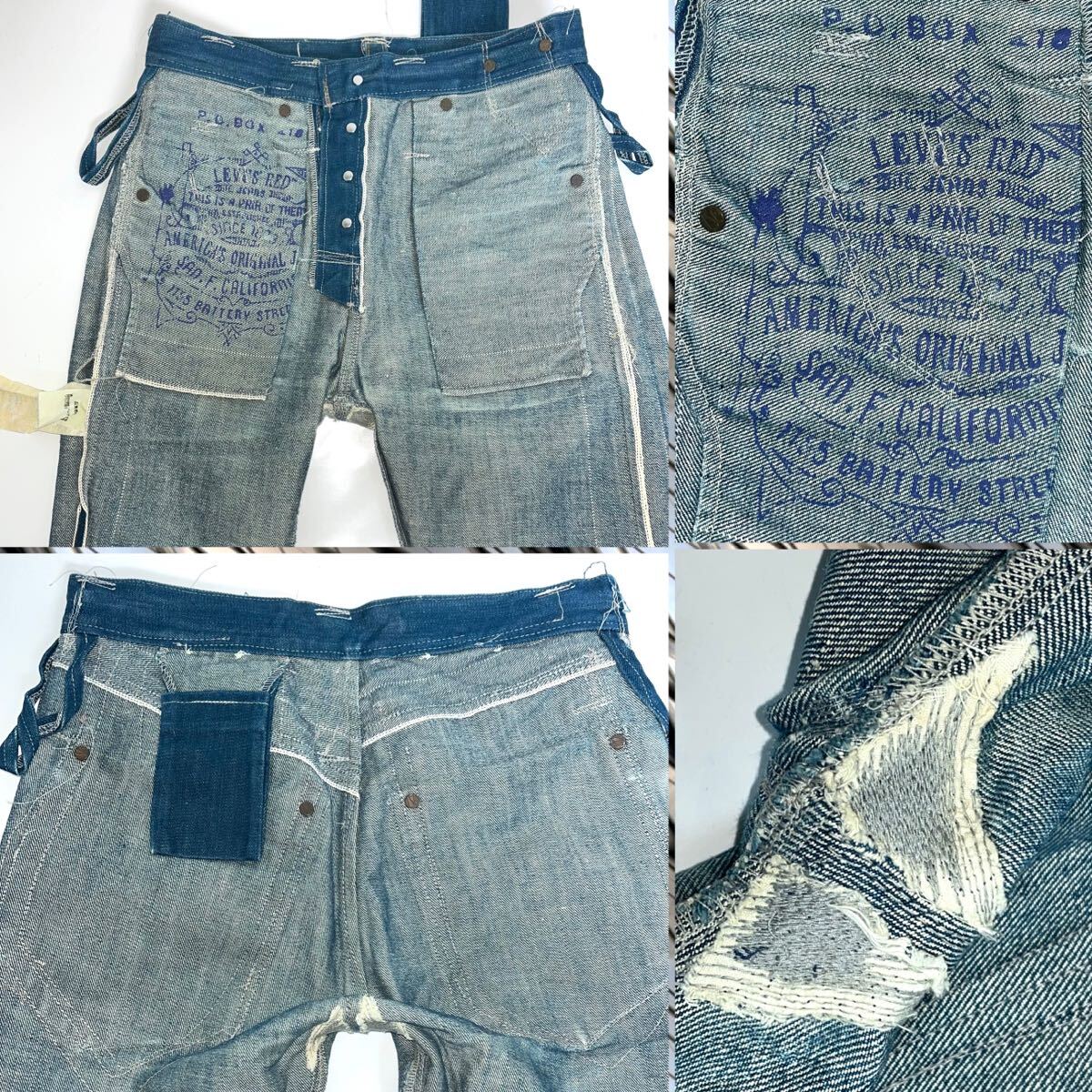 LEVI'S リーバイス Levi's RED レッド ほつれワーク期 LEVI'S リーバイス Levi's RED レッド ほつれワーク期