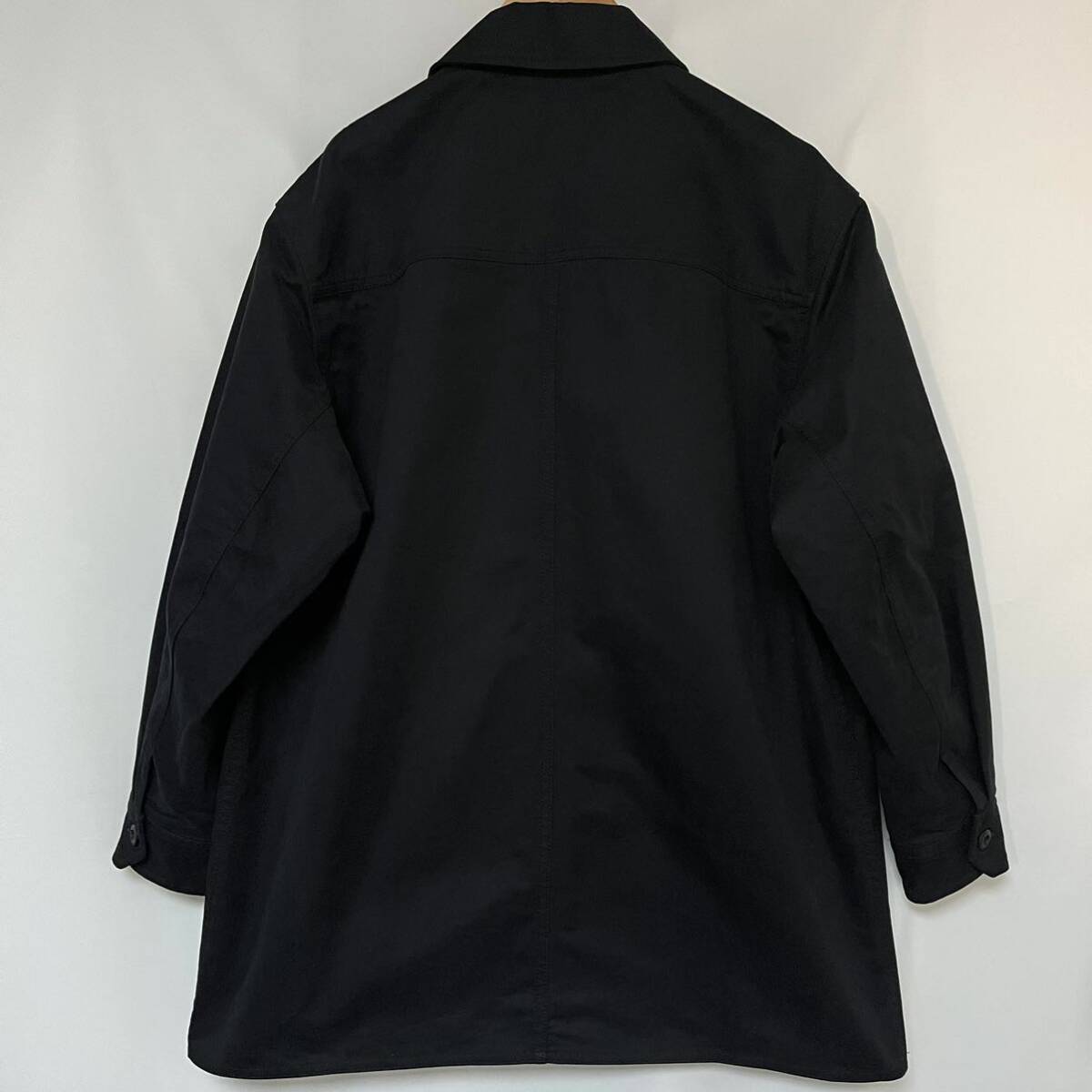 23SS MAISON KITSUNE メゾン キツネ CAFE WORKWEAR JACKET カフェ ワークウェア シャツ ジャケット ユニセックス 男女兼用 S ブラック