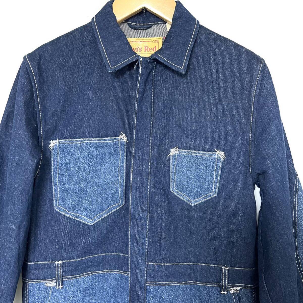 LEVI'S RED リーバイス レッド UNISEX COVERALL CRYSTALINE オールインワン カバーオール つなぎ レディース デニム　M