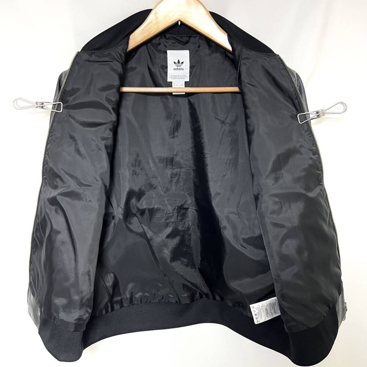 adidas アディダス IMITATION LEATHER BIG JACKET フェイク adidas アディダス IMITATION LEATHER BIG JACKET フェイク