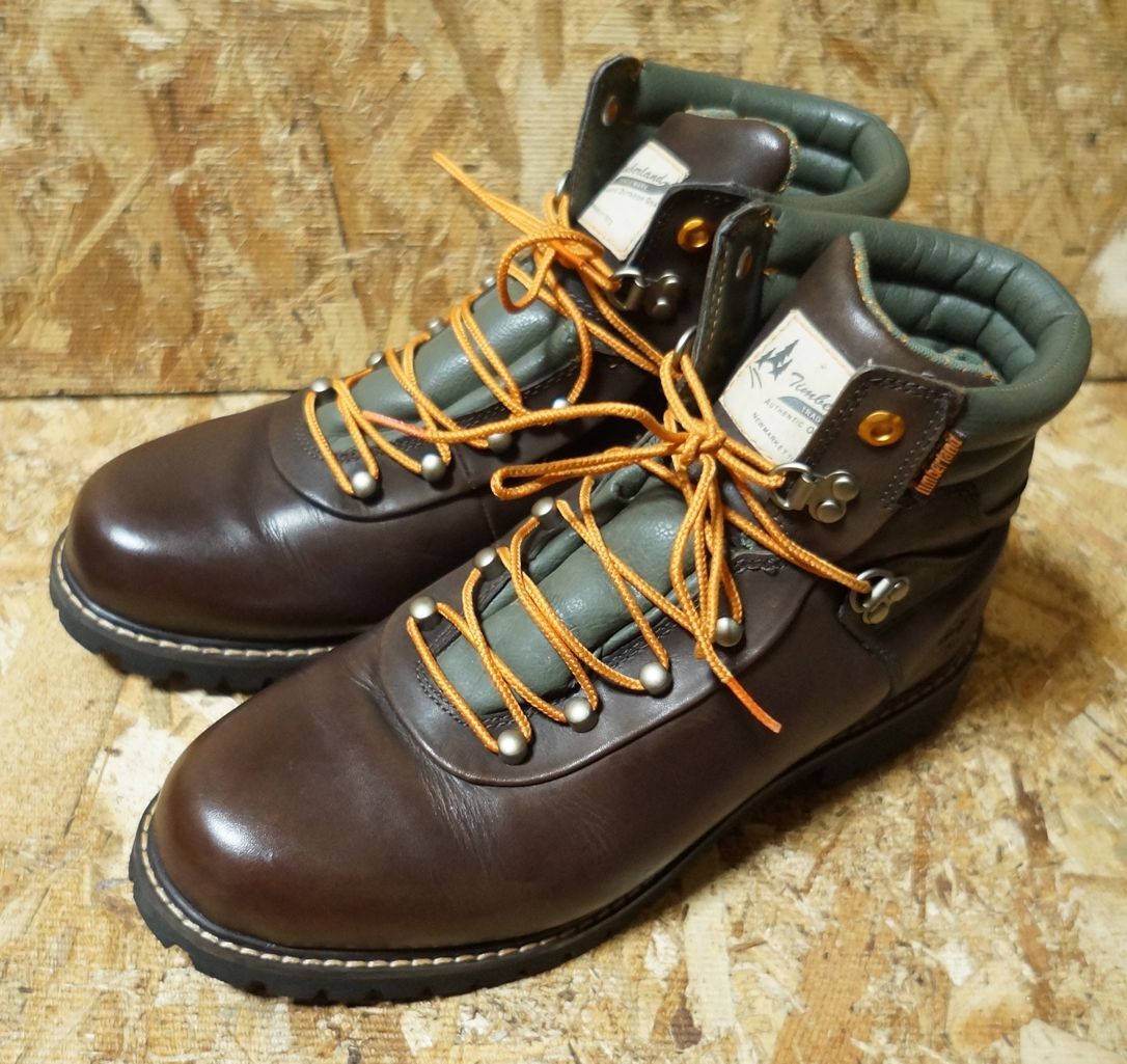 良品 Timberland 30558 US9.5W 本革ブーツ こげ茶　ティンバーランド