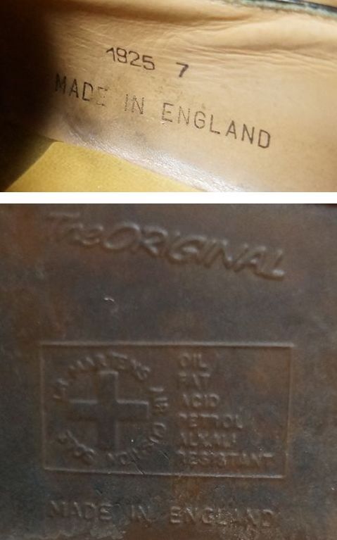 英国製 Dr Martens 1925 スチールトゥ 3ホール UK7 黒 ドクターマーチン イングランド製 MADE IN ENGLAND イギリス製_画像8