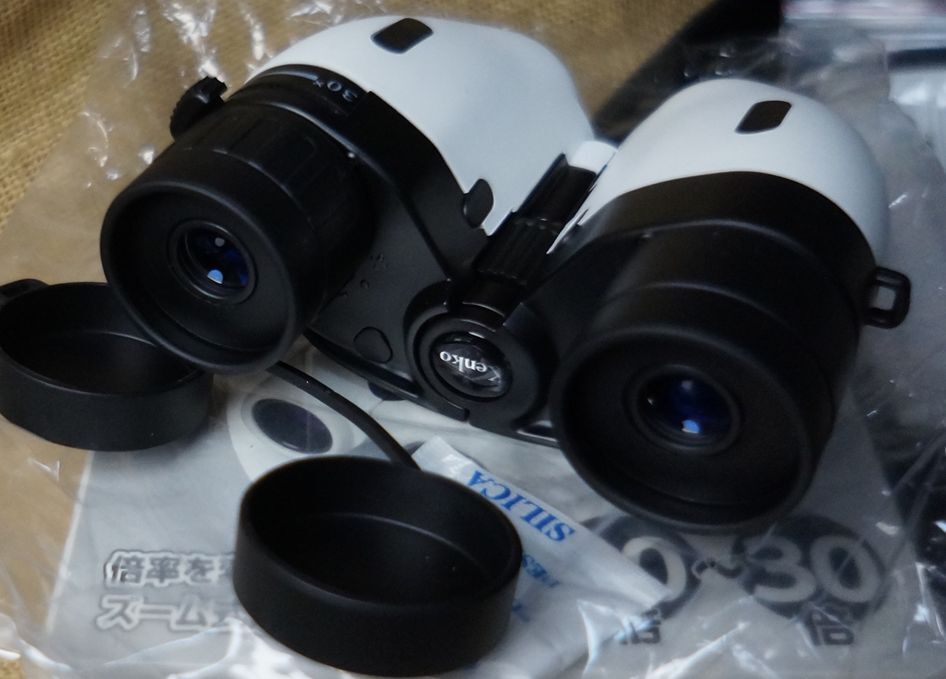  new goods Kenko 10~30 times zoom ×21 CERES GⅢ white color zoom binoculars Ceres Kenko 