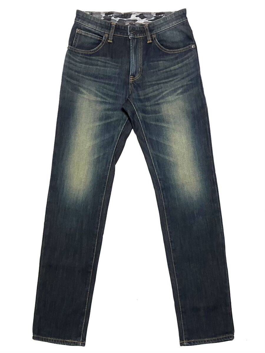 送料無料 美シルエット EDWIN E507WF WILD FIRE DENIM 裏地カモフラ ストレッチ ジーンズ_画像1