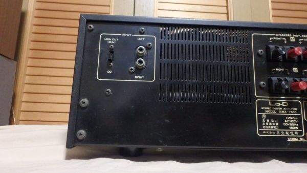 【動作確認済】Lo-D HMA-7500 ローディー POWER MOS FET パワーアンプ メインアンプ_画像8