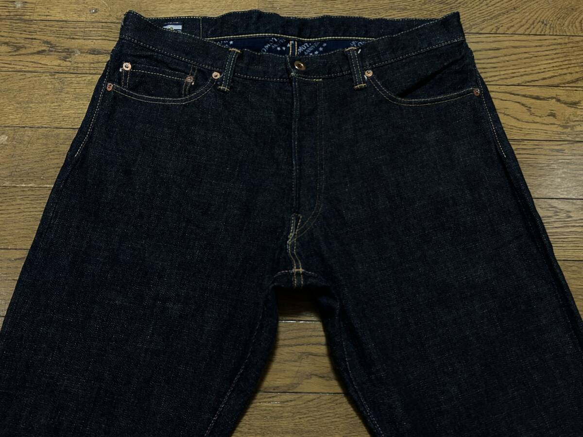 ※桃太郎ジーンズ MOMOTAROJEANS 10th 10周年 0205TN セルビッチ デニムパンツ 日本製 濃紺 大きいサイズ 36 　　　 BJBD.C_画像4