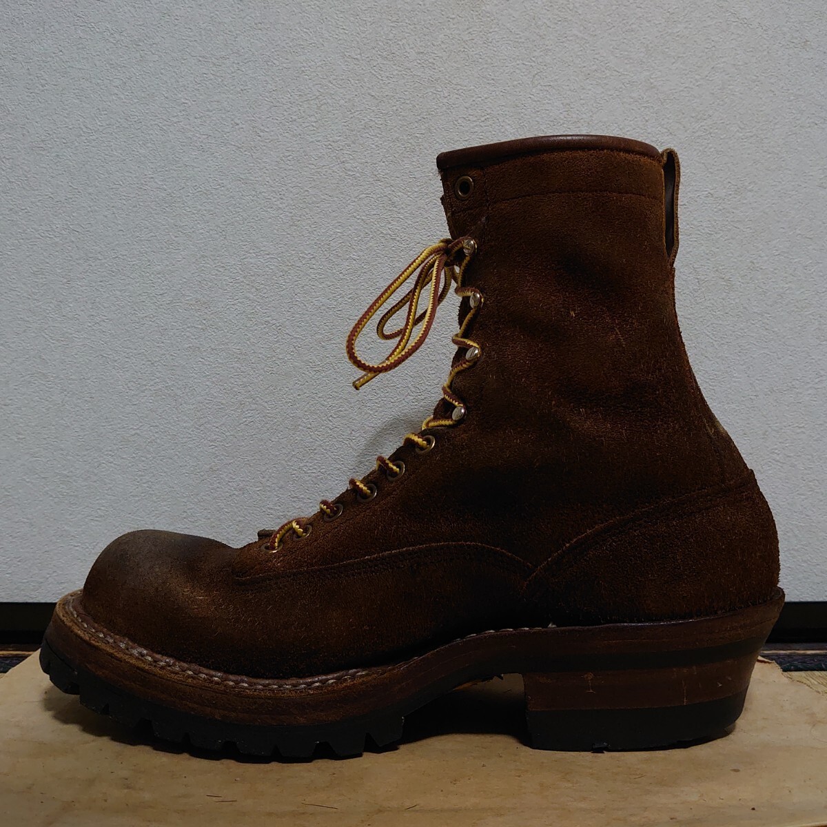 １円スタート 9D ホワイツブーツ スモークジャンパー ラフアウト WHITE'SBOOTS SmokeJumper_画像4