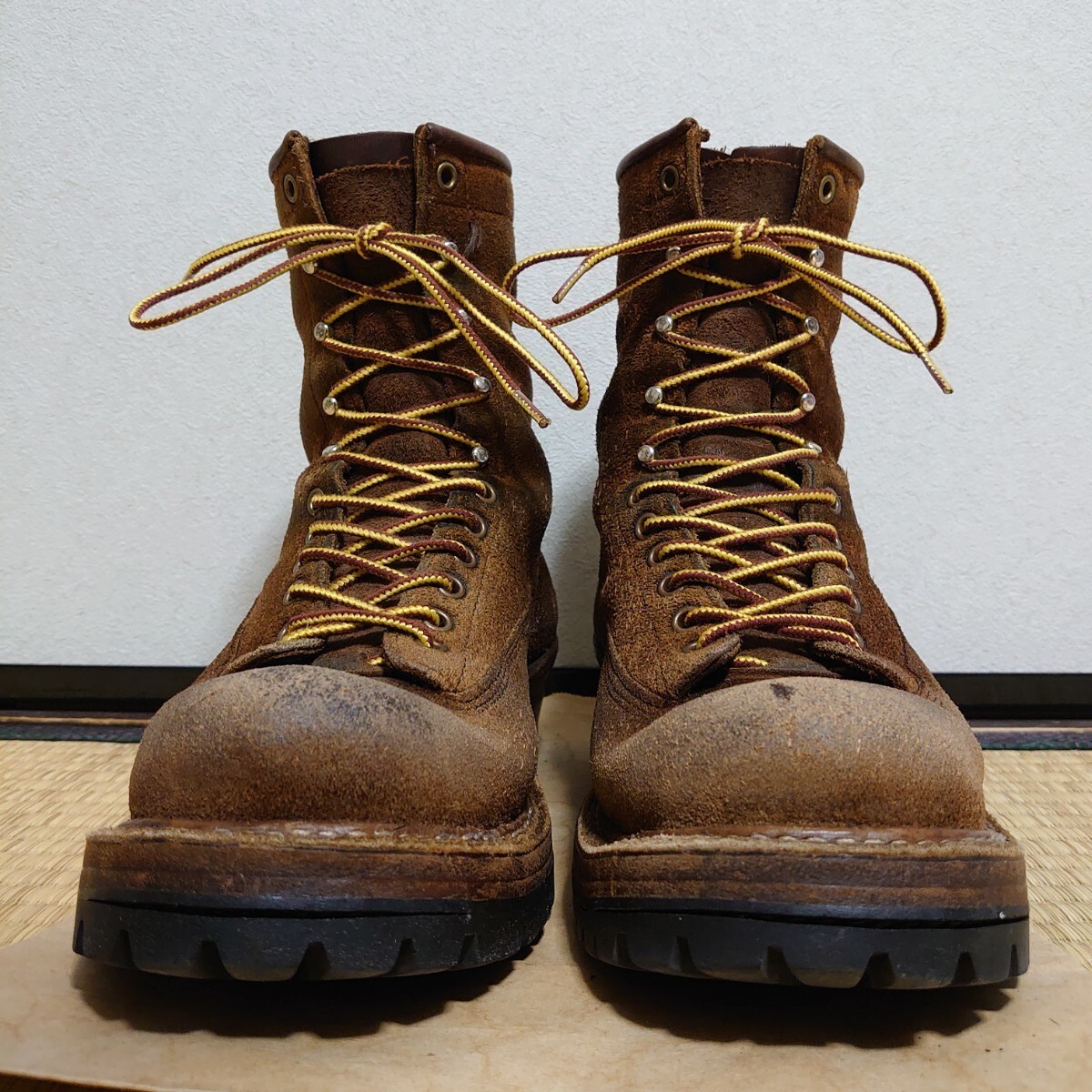 １円スタート 9D ホワイツブーツ スモークジャンパー ラフアウト WHITE'SBOOTS SmokeJumper_画像5