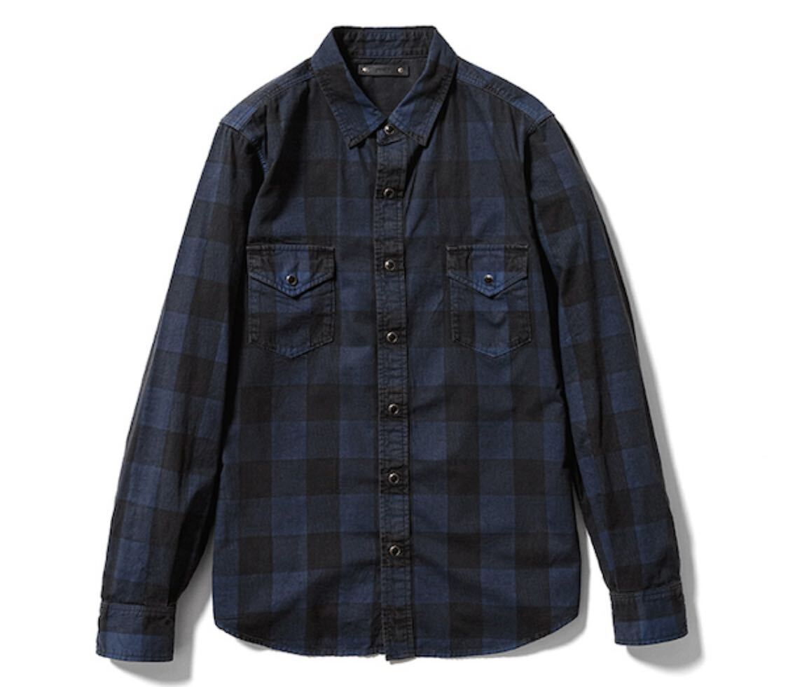 Mサイズ MINEDENIM BUFFALO CHECK DENIM WESTEDI