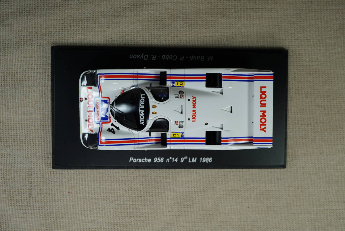 1/43 ルマン spark Porsche 956 GTi #14 1986 Le Mans 24h 9th LIQUI MOLY ポルシェ リキモリ RLR リチャードロイド 956GTi _画像4