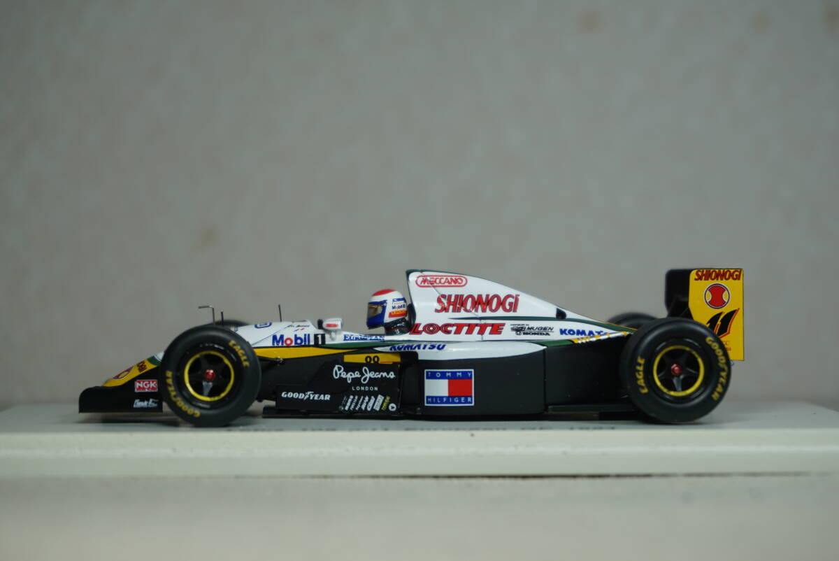 1/43 ベルナール ヨーロッパ GP spark Lotus 109 mugen honda #11 Bernard 1994 European 18th ロータス 無限 ホンダ ムゲンの画像3