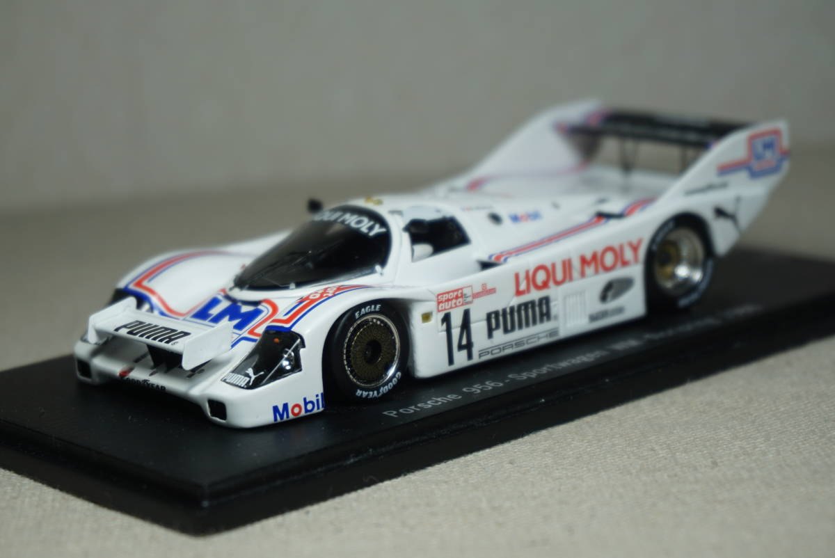 1/43 WSC ノリスリンク spark Porsche 956B #14 1986 Norisring 100 Miles RLR ポルシェ 956 ウォレク Wollek Liqui Moly リキモリ_画像9