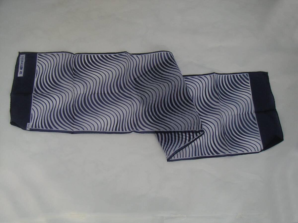 - scarf Kanebo black .. is . liking? 120.×28. used, unused. nylon made * letter pack post service light 370 jpy limitation *