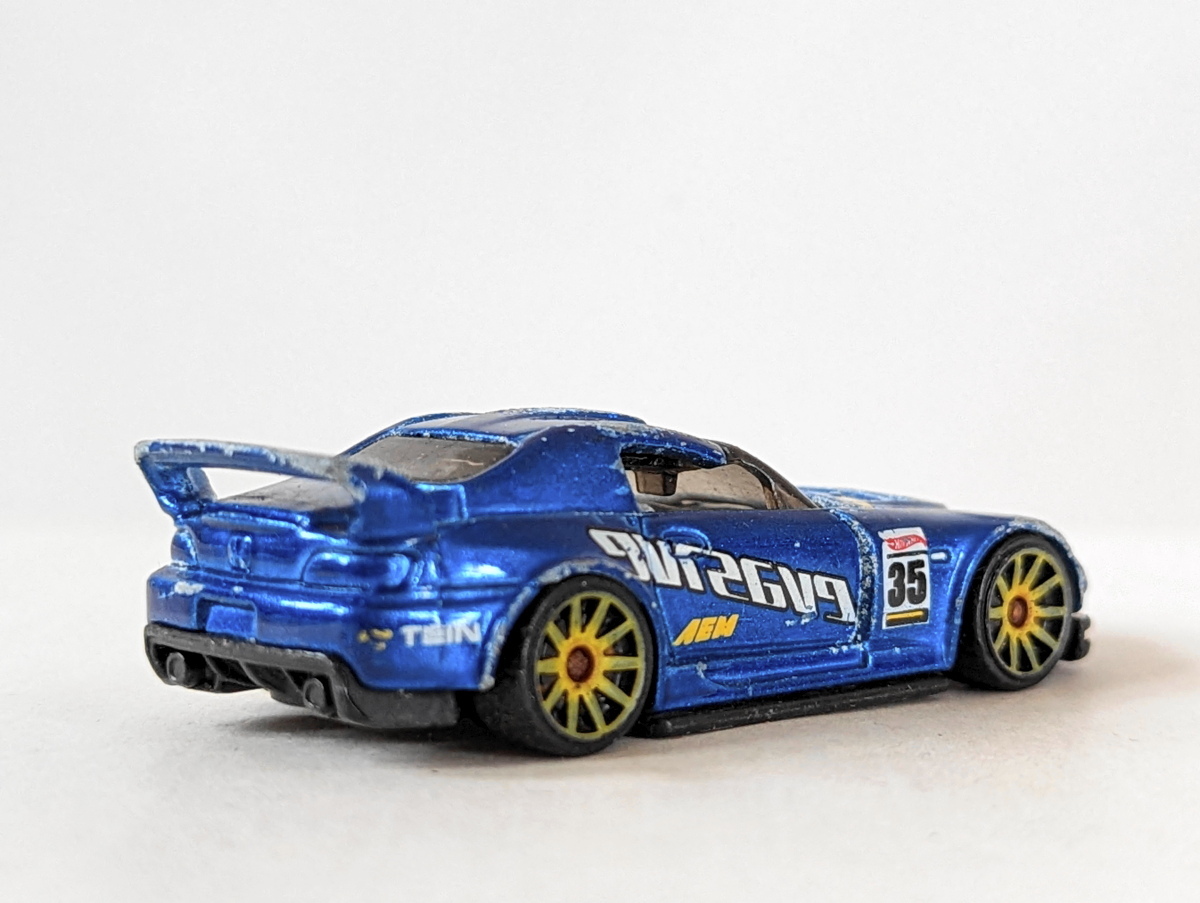 ▽1/64 LOOSE ジャンク▽ホンダ Ｓ２０００ HONDA S2000 青▽2013 HOT WHEELS ホットウィールの画像2