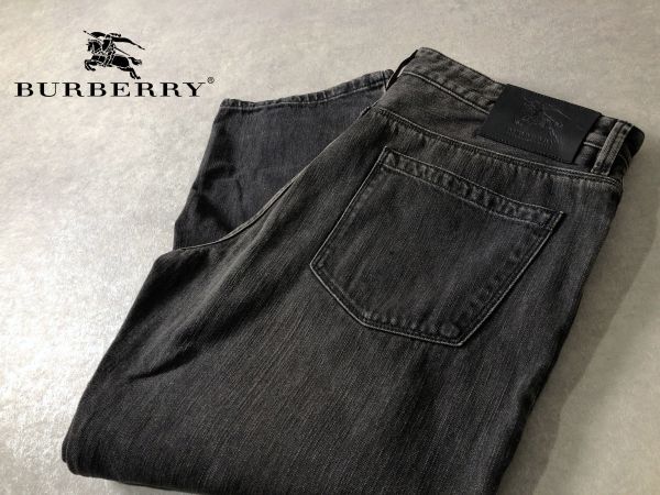 BURBERRY●w36●ルーマニア製 ブラック ウォッシュ デニム パンツ●バーバリー_画像1