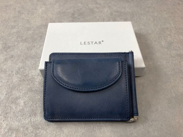 新品・定価1.7万●LESTAR●レザー マネークリップ ウォレット 財布●レスター_画像2