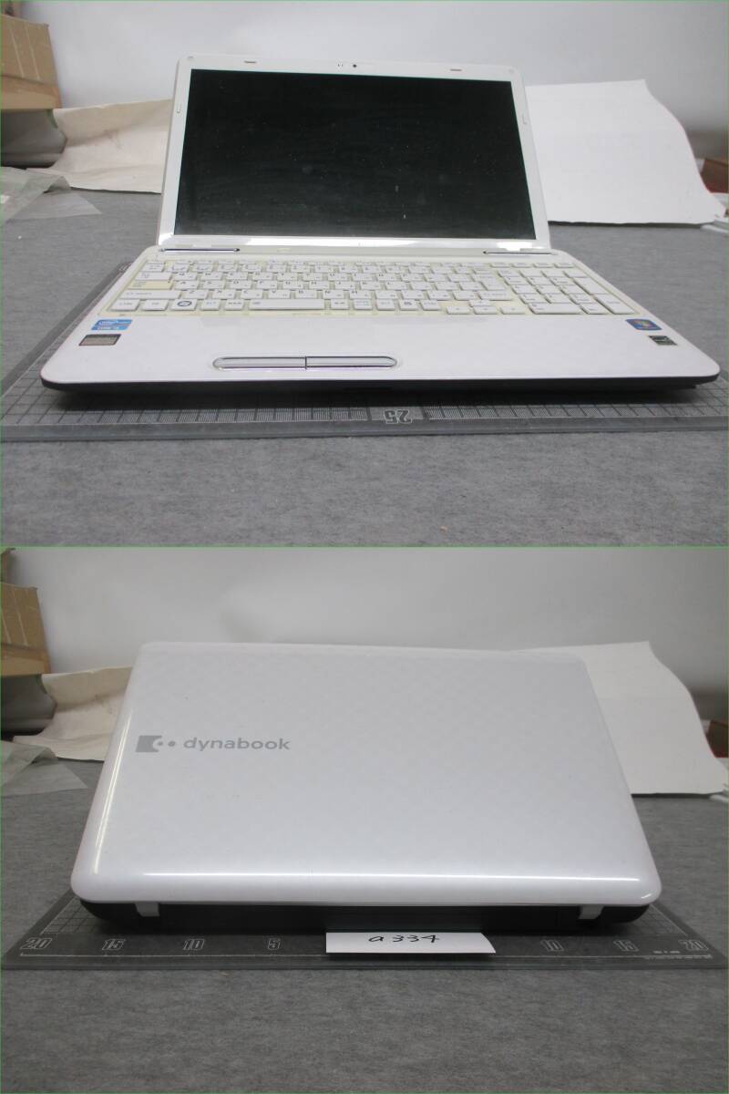 a334 TOSHIBA dynabook 　T451/45EW 　ＨＤＤレス　ノートPC　　ジャンク扱いでお願いします。_画像5
