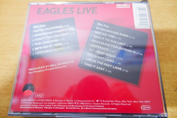 は7-058＜CD/2枚組＞イーグルス Eagles / Eagles Live_画像2