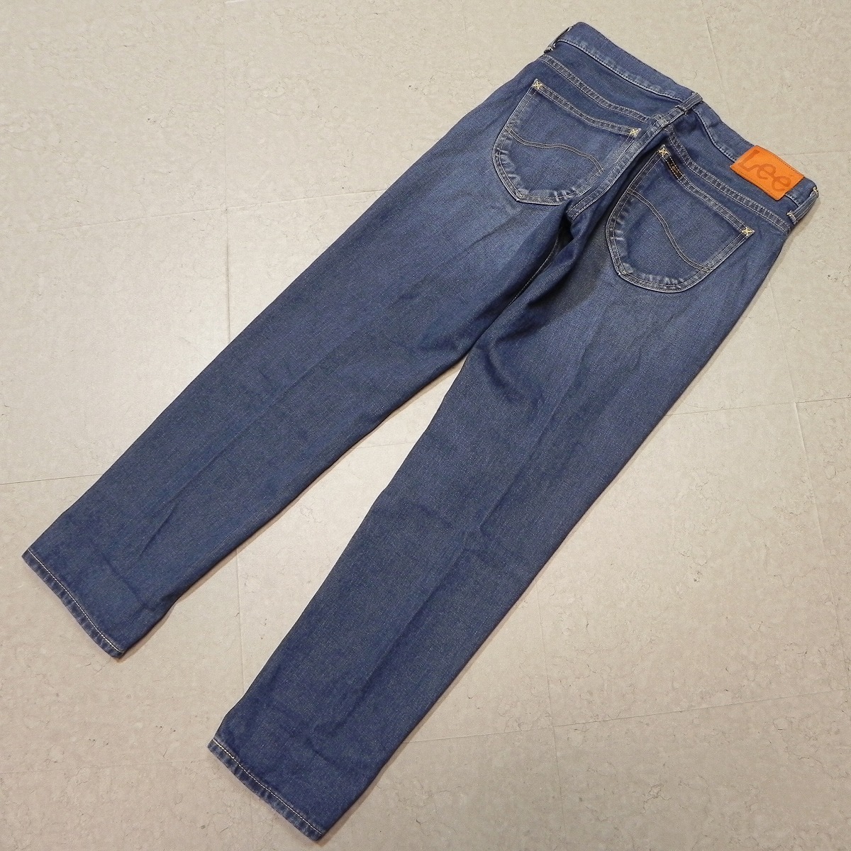 l576* обычная цена 14300 иен + налог # Lee Lee обтягивающий tepa-do аккуратный тонкий конический (IndigoBlue) б/у обработка LL0613 джинсы S #