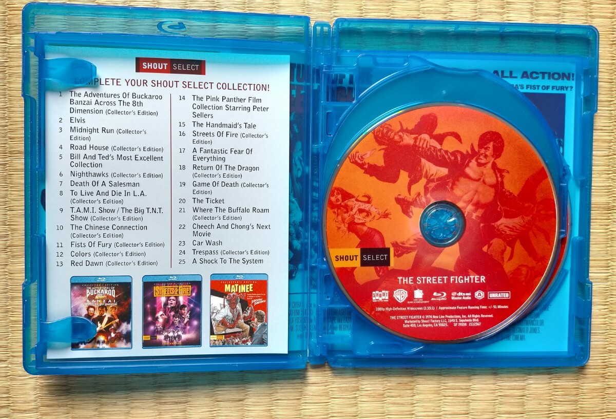 blu-ray 千葉真一 殺人拳 コレクション 3枚組 美品　the street fighter collection ブルーレイ 東映　志穂美悦子　_画像4