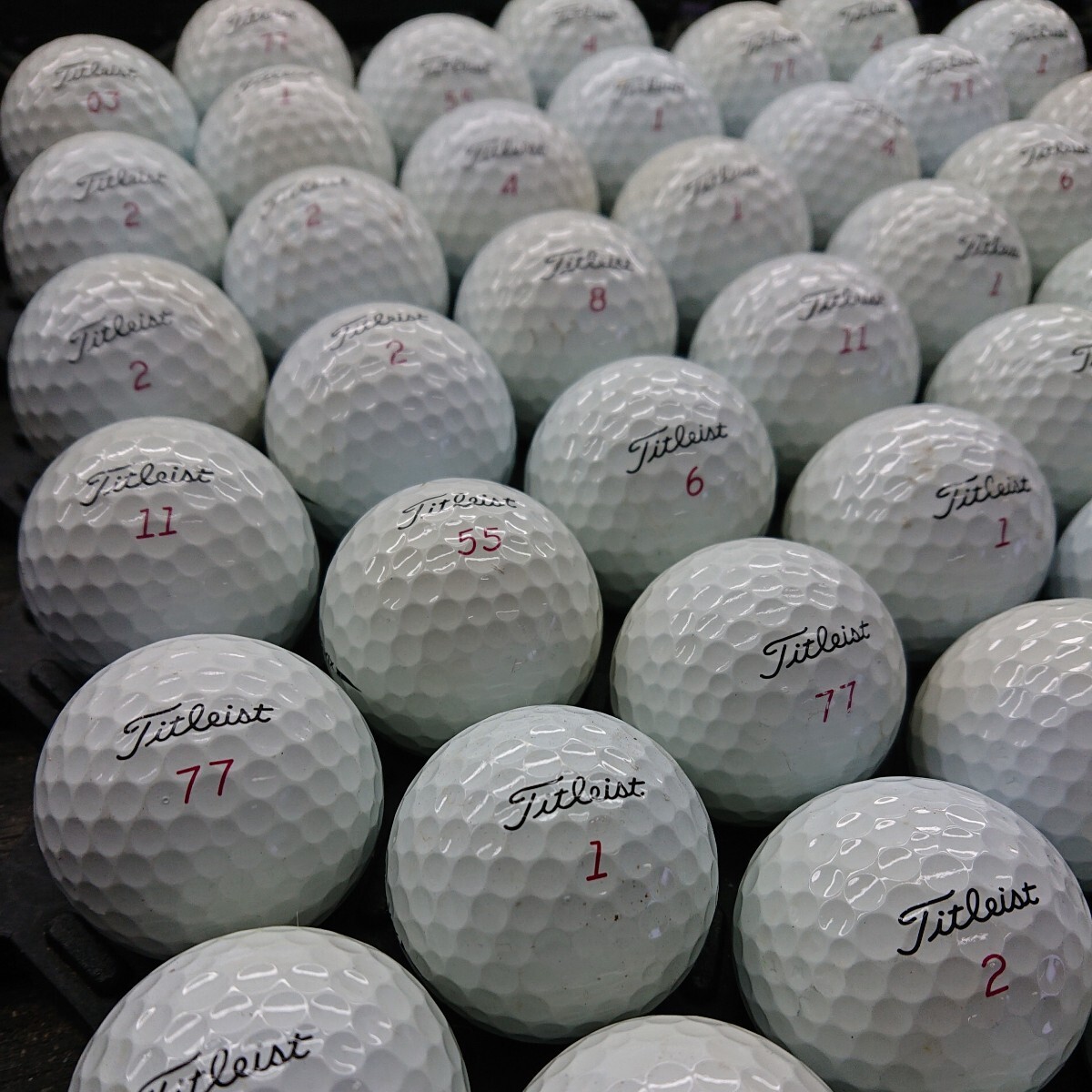 No.838【ロストボール・ タイトリスト Titleist ・ PRO V1X ・ABランク（マジック、ロゴなし）・50球】_画像9