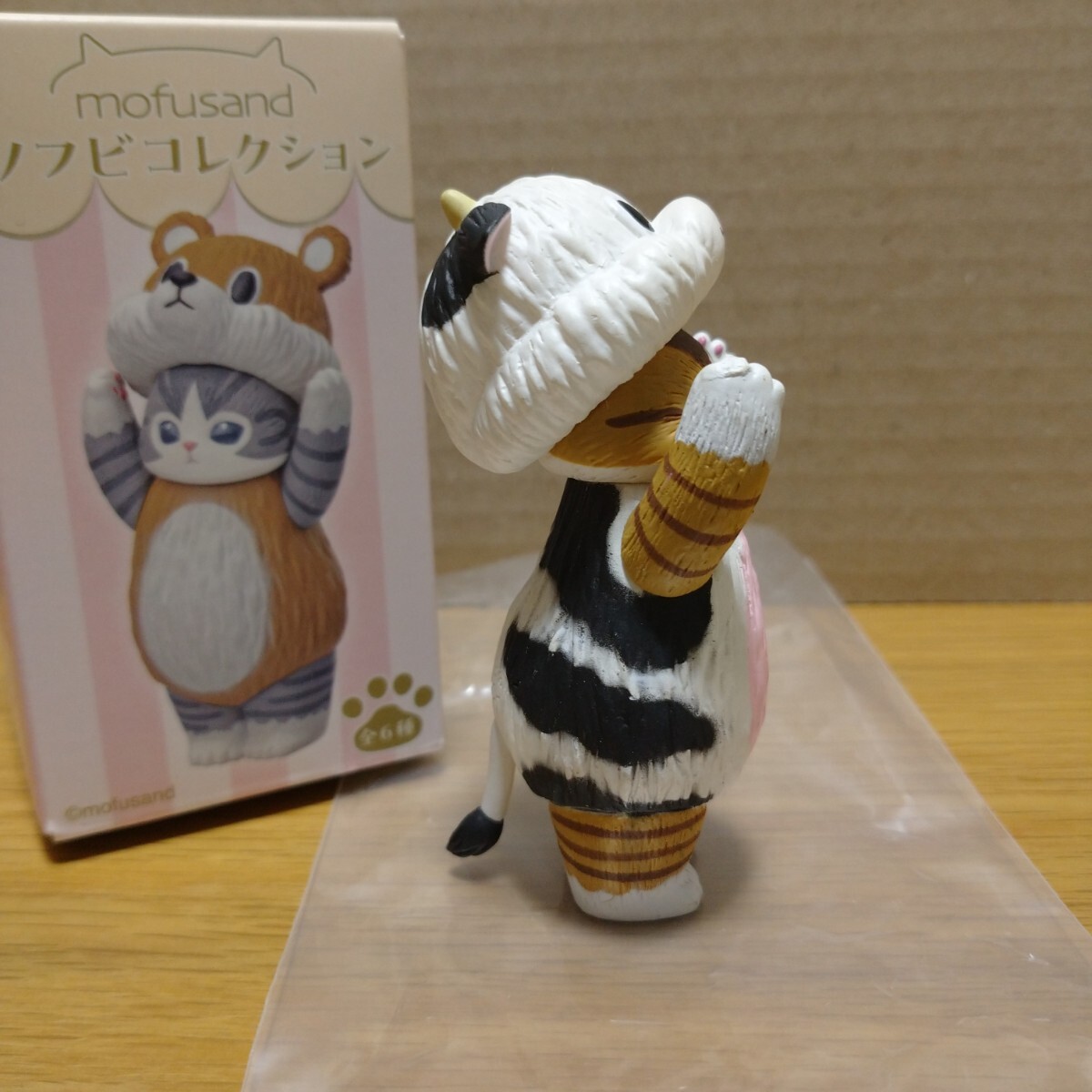 mofusand モフサンド ソフビ コレクション マスコット フィギュア 着ぐるみ 牛 猫 動物 置物 飾り cat sofubi figure collection ①_画像4