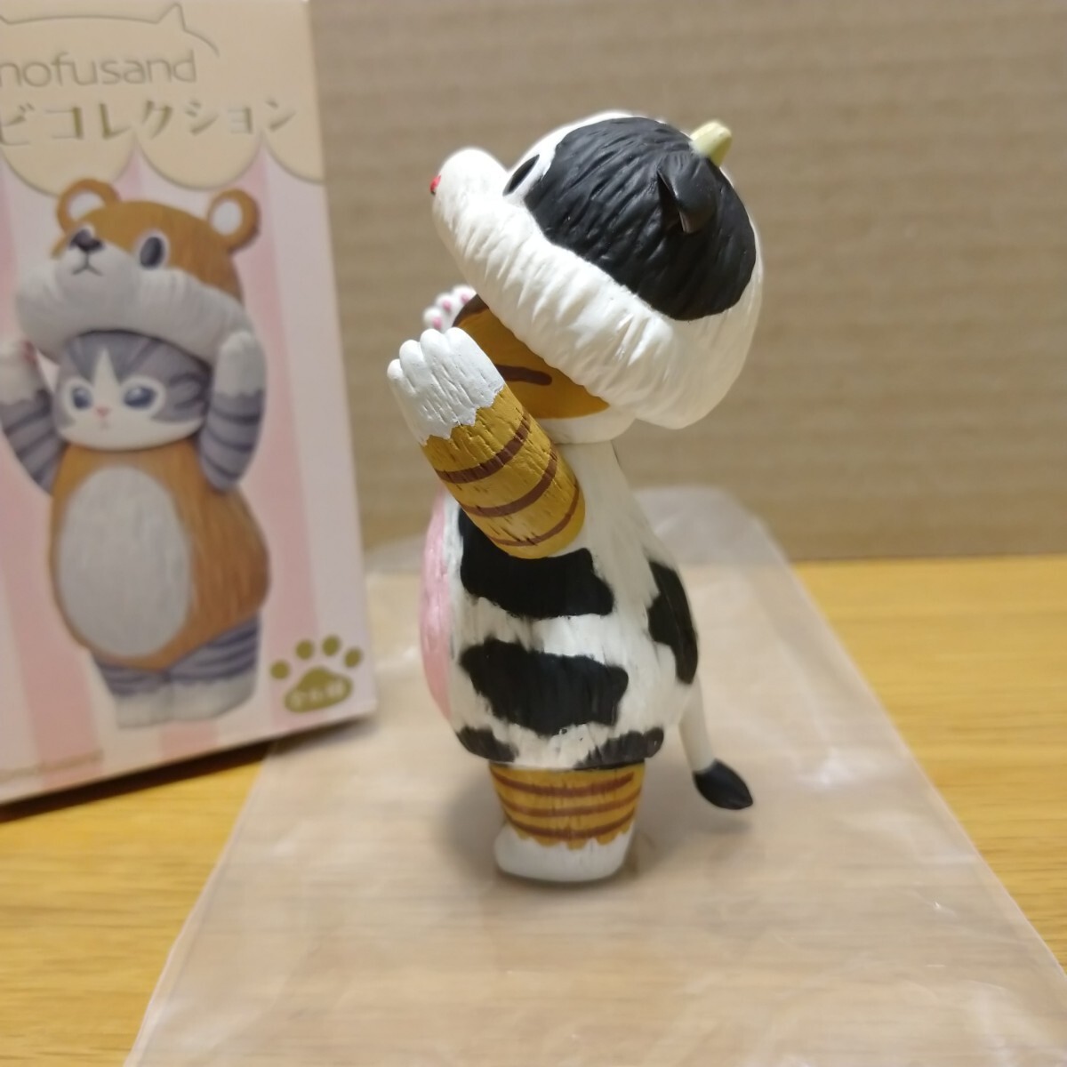 mofusand モフサンド ソフビ コレクション マスコット フィギュア 着ぐるみ 牛 猫 動物 置物 飾り cat sofubi figure collection ①_画像7