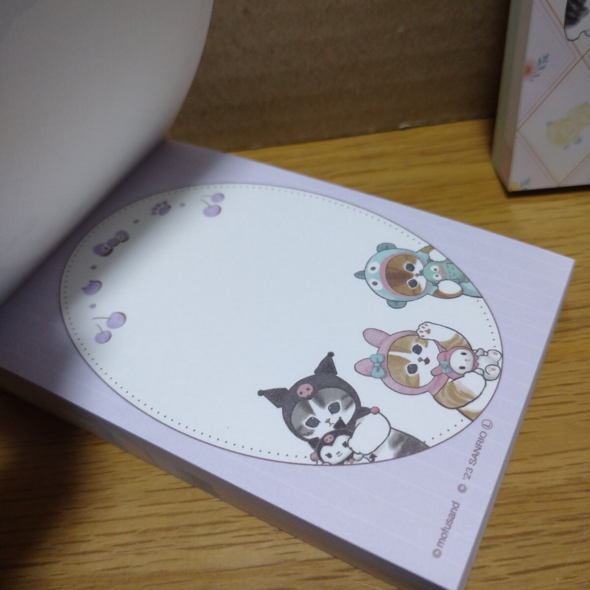 mofusand sanrio モフサンド サンリオ メモ帳 セット コレクション キティ 着ぐるみ 猫 置物 飾り cat Notepad collection Hello Kitty ②_画像7