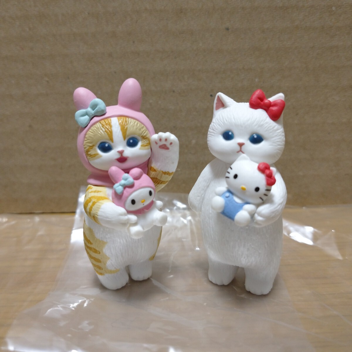 mofusand sanrio モフサンド サンリオ フィギュア コレクション キティ 着ぐるみ 猫 置物 飾り cat figure collection Hello Kitty ①の画像1
