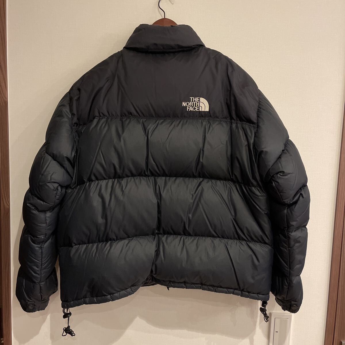 【90年代購入希少バングラデシュ製】THE NORTH FACE ノースフェイス 1996ヌプシジャケット NF002YO LOT#USA/AL#601 XLサイズ 黒_画像2