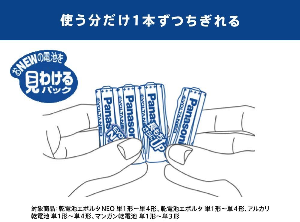 ★1円～売切〜送料0★ 単3形 アルカリ乾電池《計120本》パナソニック エボルタ ネオ（Panasonic EVOLTA NEO） LR6NJ/30SH　新品未開封_画像5