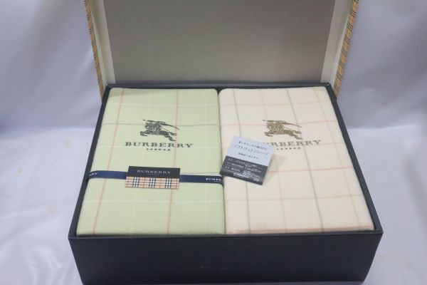 未使用◇BURBERRY バーバリー ソフトコットンシーツ2枚入り サイズ 140×240cm 綿100% VLB 655 3012 西川産業 日本製_画像1