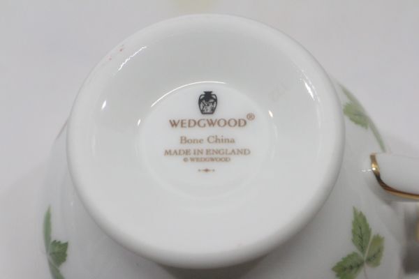 ◇WEDGWOOD ウェッジウッド WILD STRAW BERRY ワイルドストロベリー ティーカップ ソーサー 2点セット ペア 洋食器_画像10