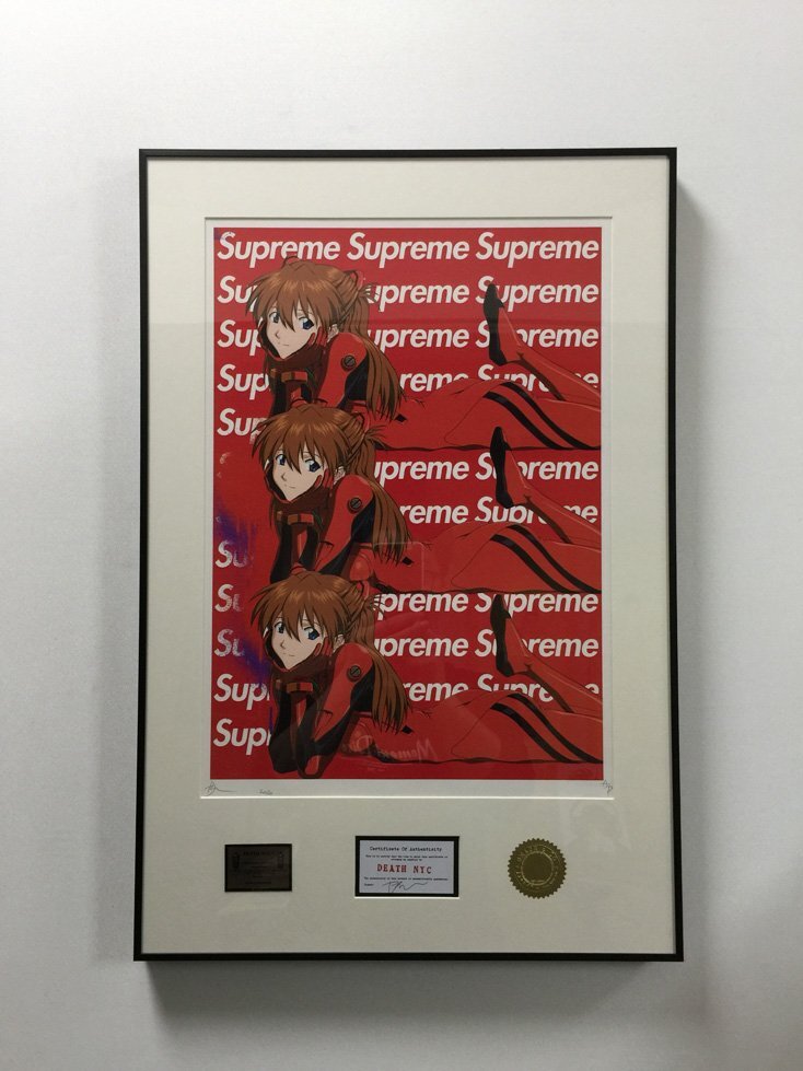 DEATH NYC amount attaching worldwide limitation 100 sheets art poster Neon Genesis Evangelion Aska Supreme Supreme present-day art 