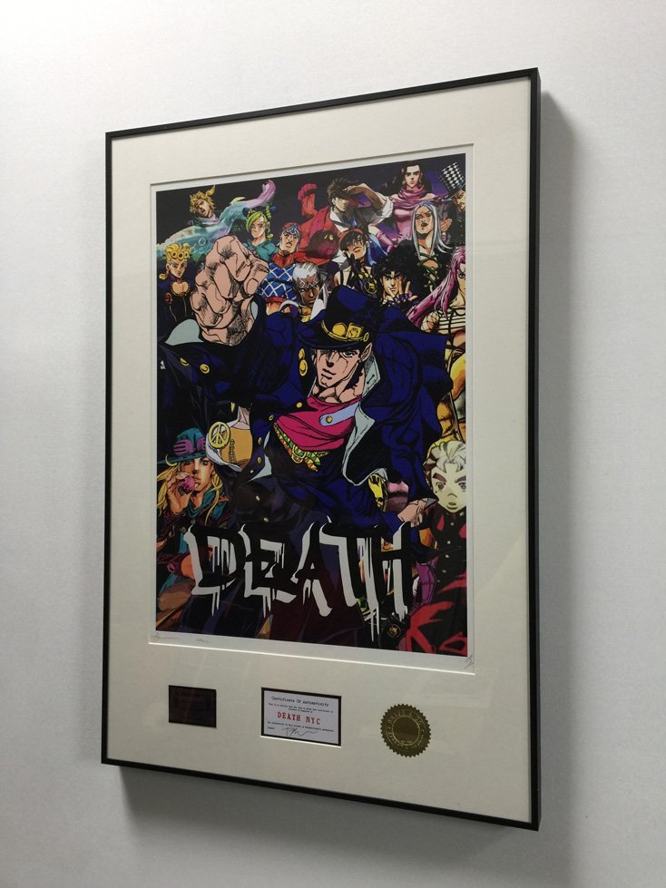 Bibian 比比昂- DEATH NYC 額付き世界限定100枚アートポスター Bibian 比比昂- DEATH NYC 額付き世界限定100枚アートポスター